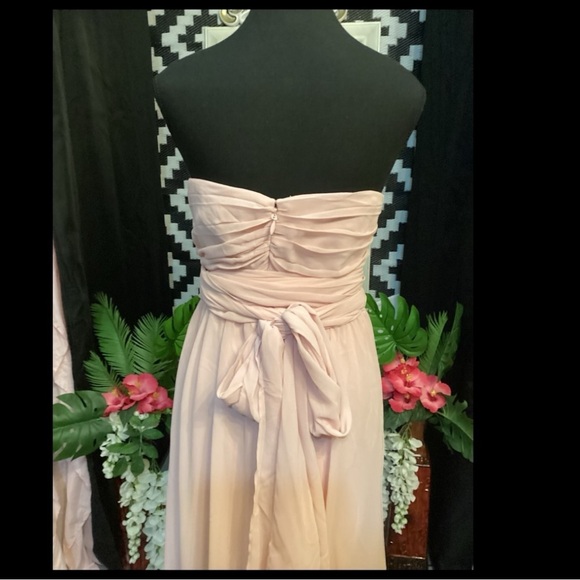 WFT-027 Chic Strapless Blush Dress Plus Size 3X - Picture 8 of 9